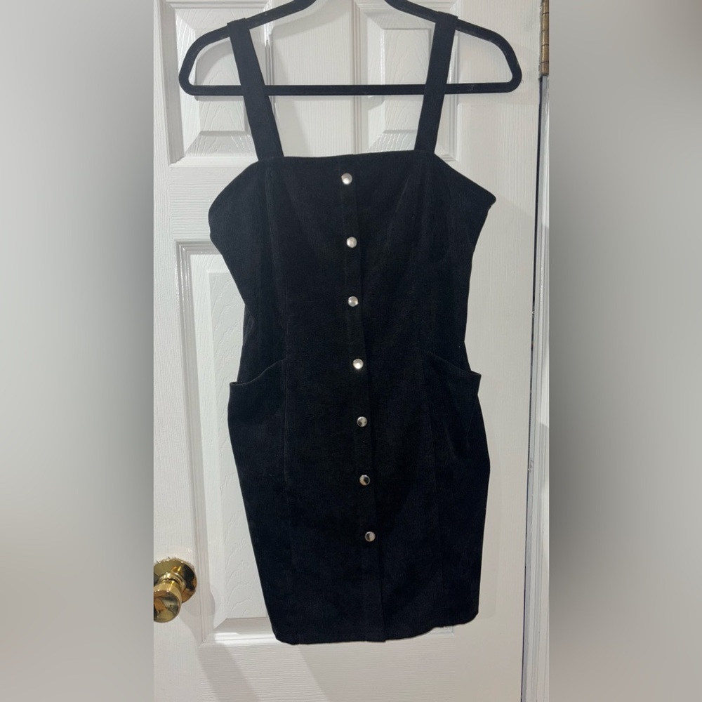 Faux Corduroy Dress